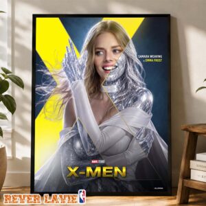 Marvel Studios X Men Emma Frost Poster Samara Weaving Diamond Form Fan Art Concept Poster Canvas