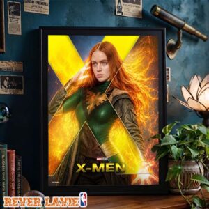 Marvel Studios X Men Jean Grey Phoenix Poster Fan Art Concept Fire Power Design Poster Canvas