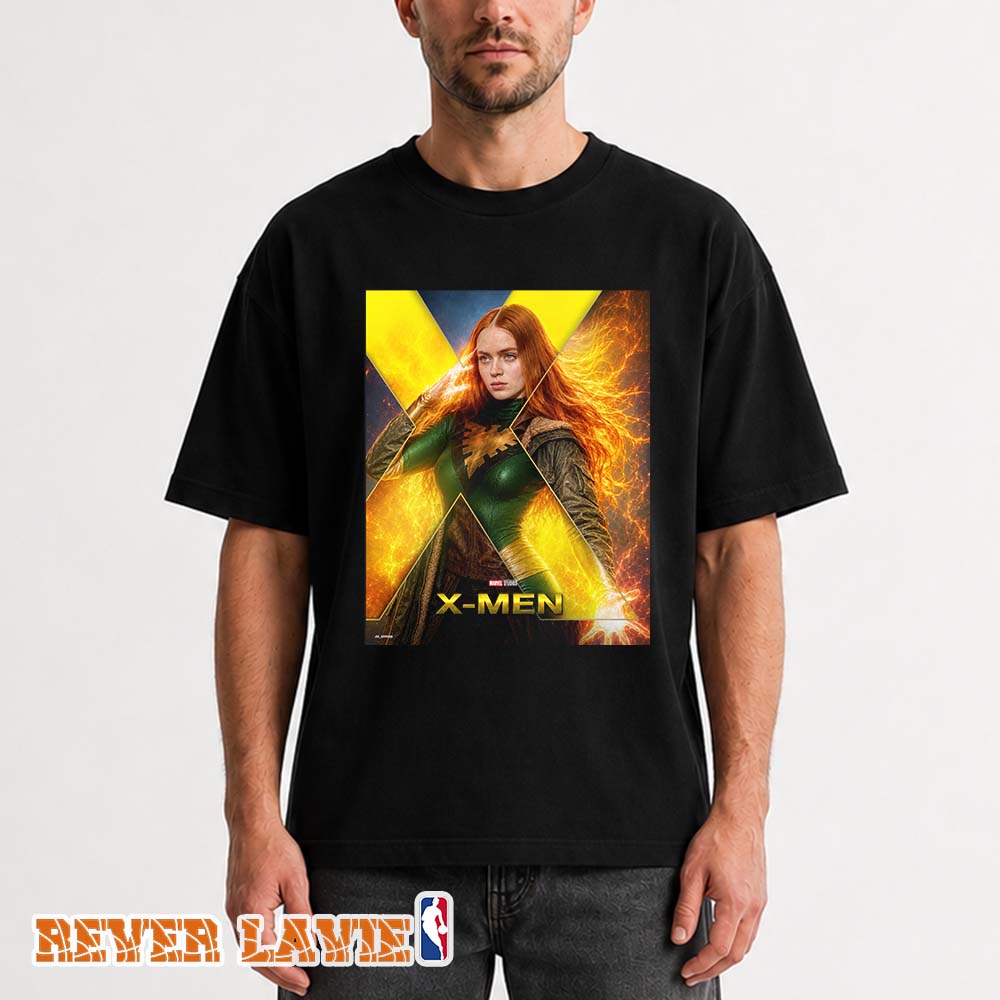 Marvel Studios X Men Jean Grey Phoenix Poster Fan Art Concept Fire Power Design Unisex Tee Marvel Studios X Men Jean Grey Phoenix Poster Fan Art Concept Fire Power Design Unisex Tee