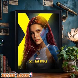 Marvel Studios X Men Mystique Poster Fan Art Concept Shapeshifter Blue Skin Design Home Decor Poster Canvas