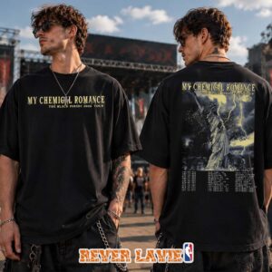 My Chemical Romance The Black Parade 2026 Tour With Full Tour Dates Two Sided Unisex T-Shirt