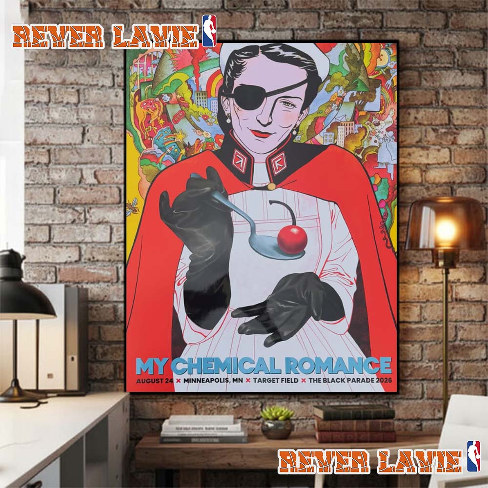 My Chemical Romance The Black Parade Tour 2026 Event Poster At Target Field On August 24 2026 Minneapolis Minnesota Poster Decor My Chemical Romance The Black Parade Tour 2026 Event Poster At Target Field On August 24 2026 Minneapolis Minnesota Poster Decor