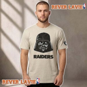 NFL x Disney Las Vegas Raiders Star Wars Oatmeal Darth Vader Unisex T Shirt