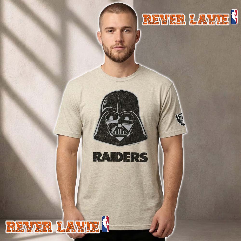 NFL x Disney Las Vegas Raiders Star Wars Oatmeal Darth Vader Unisex T Shirt NFL x Disney Las Vegas Raiders Star Wars Oatmeal Darth Vader Unisex T Shirt