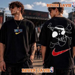 Nike x One Piece 2026 Exclusive Tee Skull Straw Hat Iconic Logo T Shirt Two Sided