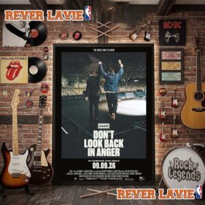 Oasis Don’t Look Back In Anger In Cinemas On September 9 2026 Poster Decor