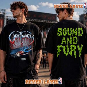 Obituary x Sound And Fury 2026 Slowly We Rot T Shirt Two Sided