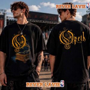 Opeth India Tour 2026 Exclusive Tee Gramophone Black Regular T Shirt Two Sided