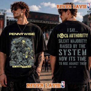 Pennywise Land of the Free 25 Years Anniversary T Shirt Two Sided