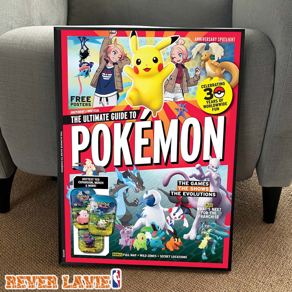 Pokemon The Ultimate Guide 30th Anniversary Edition Magazine Home Decor Poster Canvas Pokemon The Ultimate Guide 30th Anniversary Edition Magazine Home Decor Poster Canvas