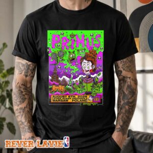 Primus Concert Poster At Letnia Scena Progresji In Warsaw Poland On August 6 2026 Unisex Tee