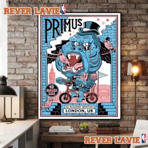 Primus London UK 2026 Event Poster At O2 Academy Brixton On August 19 2026 London UK Poster Decor