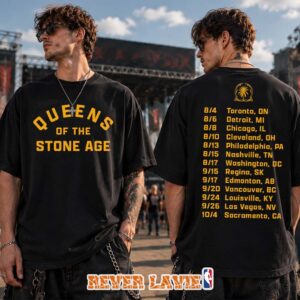Queens Of The Stone Age Classic Logo 2026 Tour Official Merch Two Sided T-Shirt