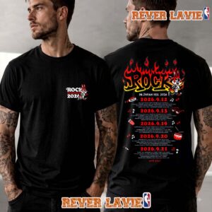 Rock In Japan Festival 2026 Rolling Cradle Rabbit Fire Merch Tee Schedule Tour Dates T Shirt Two Sided