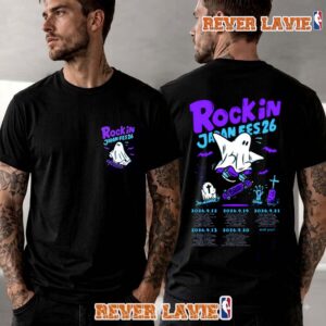 Rock In Japan Festival 2026 Rolling Cradle Schedule Tour Dates Ghost Skateboard Art T Shirt Two Sided
