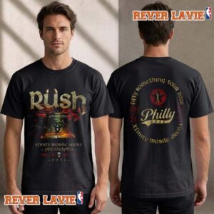 Rush Fifty Something Tour 2026 Exclusive Tee Pennsylvania At Xfinity Mobile Arena On August 21 23 2026 Philadelphia T Shirt Two Sided