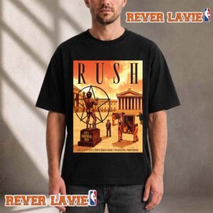Rush Fifty Something Tour 2026 Pennsylvania Event Poster At Xfinity Mobile Arena On August 21 23 2026 Philadelphia Unisex T Shirt