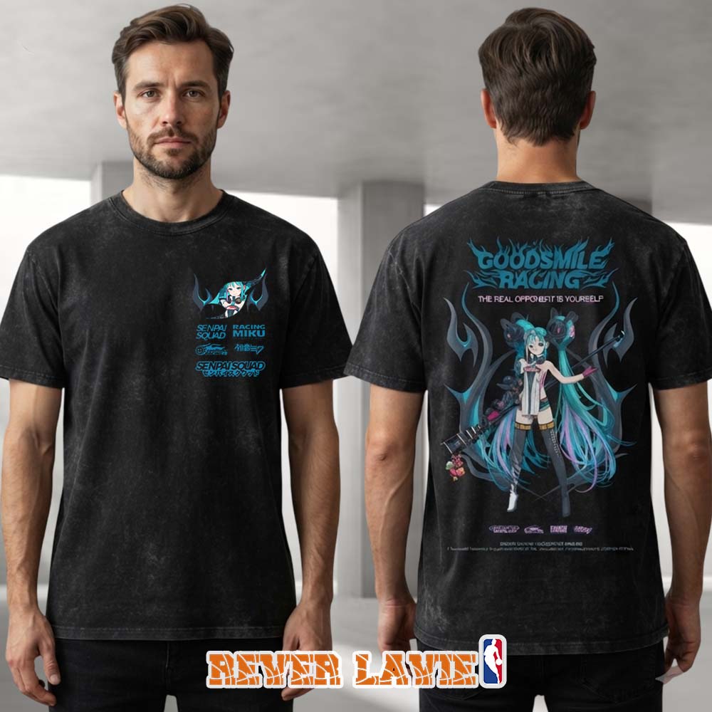 Senpai Squad x Goodsmile Racing Miku 2026 Ver. Tee Shirt Senpai Squad x Goodsmile Racing Miku 2026 Ver. Tee Shirt