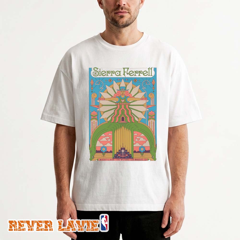Sierra Ferrell From The Wiltern Los Angeles On August 5 2026 By Andrew McGranahan Unisex Tee Sierra Ferrell From The Wiltern Los Angeles On August 5 2026 By Andrew McGranahan Unisex Tee