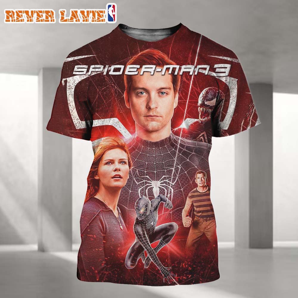 Spider-Man 3 Tobey Maguire Venom Movie 2026 Redesigned Official Poster From Sony Pictures All Over Print Shirt Spider-Man 3 Tobey Maguire Venom Movie 2026 Redesigned Official Poster From Sony Pictures All Over Print Shirt