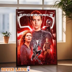 Spider-Man 3 Tobey Maguire Venom Movie 2026 Redesigned Official Poster From Sony Pictures Home Decor Poster Canvas