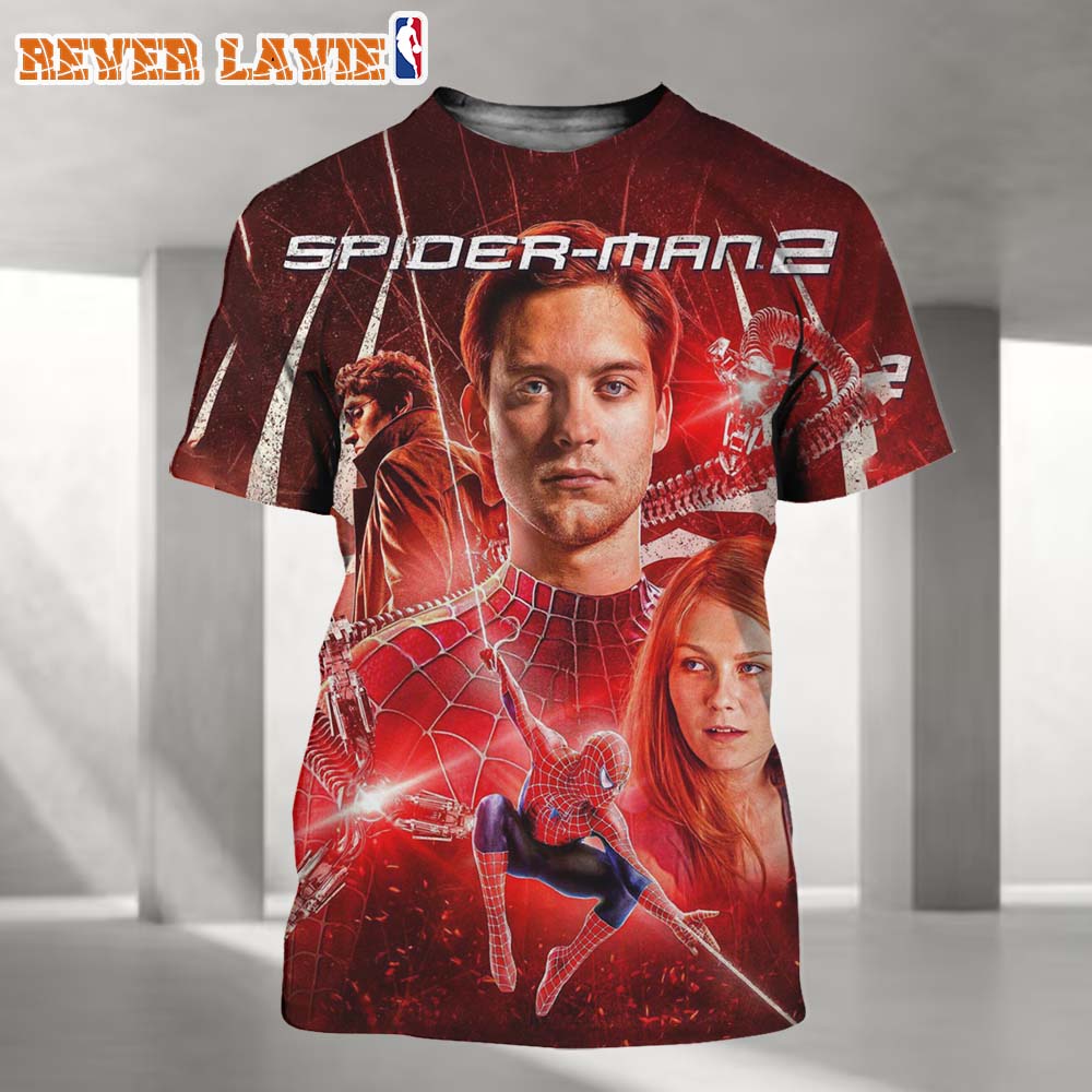 Spider-Man Tobey Maguire Original Trilogy Movie 2026 Redesigned Official Poster From Sony Pictures All Over Print Shirt Spider-Man Tobey Maguire Original Trilogy Movie 2026 Redesigned Official Poster From Sony Pictures All Over Print Shirt