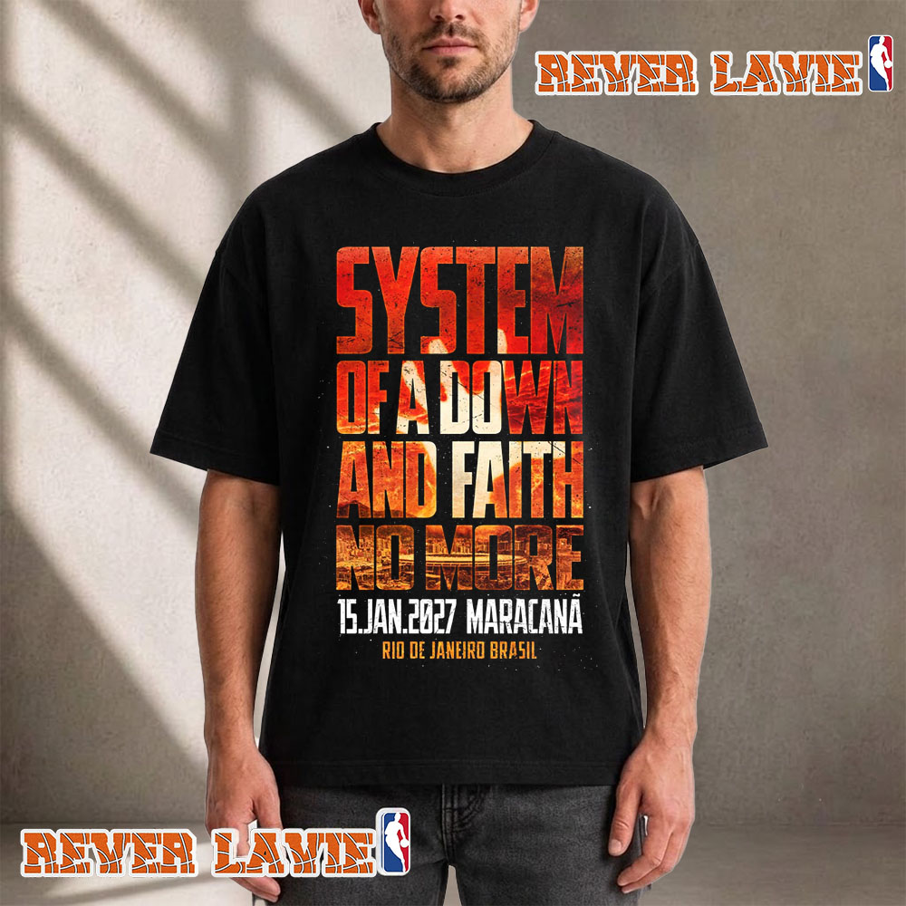 System Of A Down SOAD Maracana Event Tee Show At Rio De Janeiro Brasil On January 15 2027 Unisex T Shirt System Of A Down SOAD Maracana Event Tee Show At Rio De Janeiro Brasil On January 15 2027 Unisex T Shirt