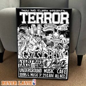 Terror Live At Underground Music Cafe September 1 2026 Show Flyer Poster Canvas