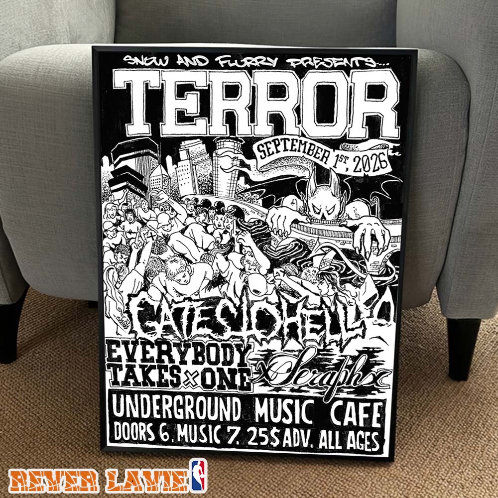 Terror Live At Underground Music Cafe September 1 2026 Show Flyer Poster Canvas Terror Live At Underground Music Cafe September 1 2026 Show Flyer Poster Canvas