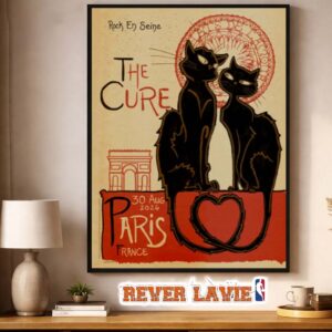 The Cure Paris 2026 Event Poster At Domaine National de Saint Cloud On August 30 2026 France Poster Decor Canvas