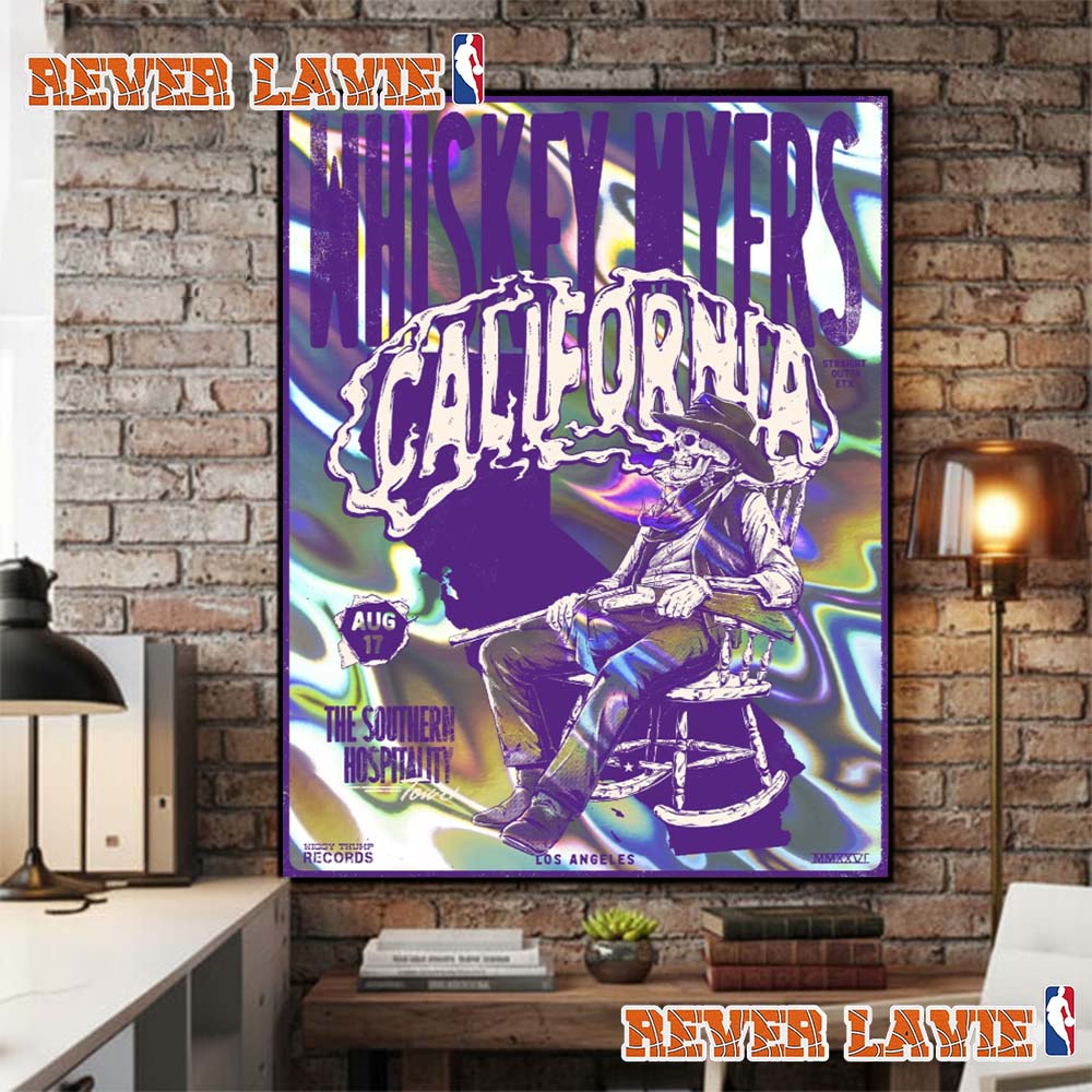 Whiskey Myers California The Southern Hospitality Tour 2026 3D Diamond Poster At Hollywood Bowl Los Angeles CA On August 17 2026 Poster Decor Whiskey Myers California The Southern Hospitality Tour 2026 3D Diamond Poster At Hollywood Bowl Los Angeles CA On August 17 2026 Poster Decor