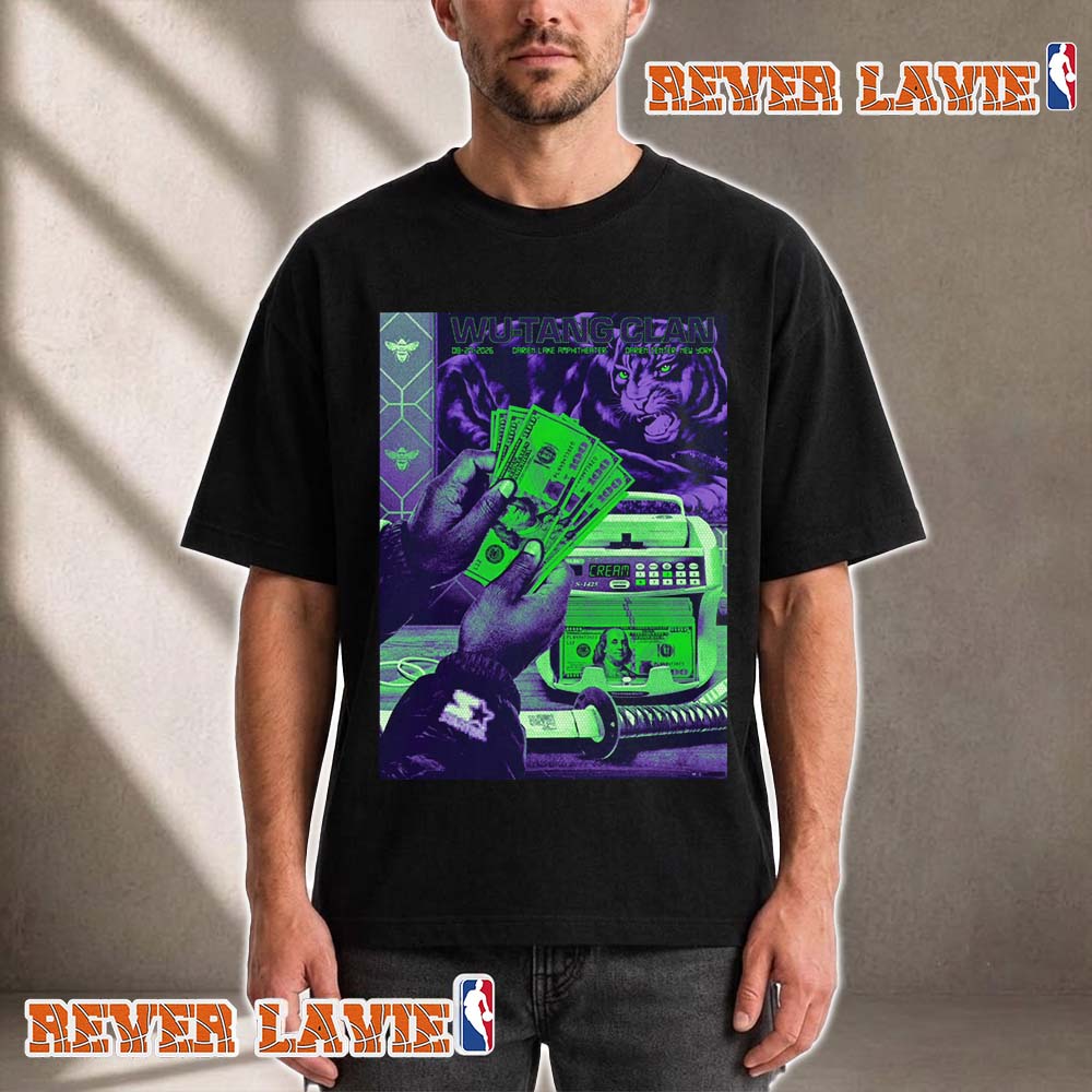 Wu Tang Clan Final Chamber Tour 2026 Event Poster At Darien Lake Amphitheater On August 27 2026 Darien Center New York Unisex T Shirt Wu Tang Clan Final Chamber Tour 2026 Event Poster At Darien Lake Amphitheater On August 27 2026 Darien Center New York Unisex T Shirt
