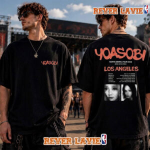 YOASOBI North America Hamilton Tour 2026 Los Angeles Exclusive Tee Schedule Tour Dates T Shirt Two Sided