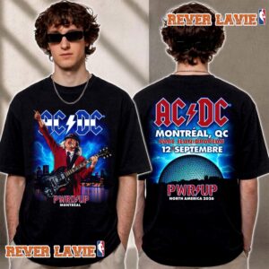 ACDC Montreal 2026 Pwr Up Tour Exclusive Tee At Parc Jean Drapeau On September 12 2026 T Shirt Two Sided