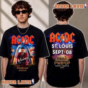 ACDC Pwr Up St Louis Missouri 2026 Event Tee At The Dome At America’s Center On September 8 2026 T Shirt Two Sided