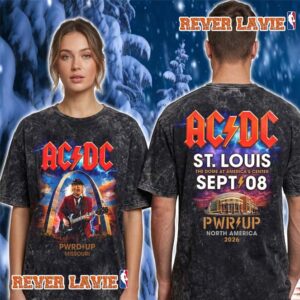 ACDC Pwr Up St Louis Missouri 2026 Event Tee At The Dome At America’s Center On September 8 2026 Washed T Shirt
