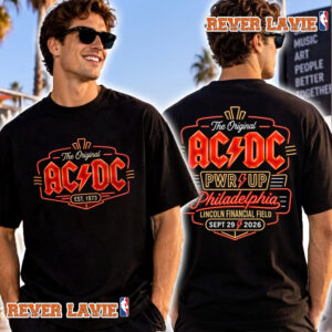 ACDC Pwr Up Tour 2026 Philadelphia Event Tee At Lincoln Financial Field On September 29 2026 Hard Rock Cafe Philadelphia T Shirt Two Sided