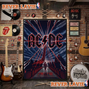 ACDC Winnipeg MB Event Poster At Princess Auto Stadium On September 20 2026 Pwr Up Tour 2026 Poster Decor
