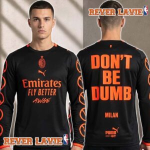 ASAP Rocky x AC Milan Dont Be Dumb 2026 Unisex Longsleeve
