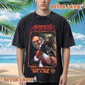 Anthrax Brooklyn New York 2026 Exclusive Tee At Saint Vitus Bar On September 4 2026 Washed T Shirt