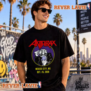 Anthrax World Tour 2026 Mexico City Merch Tee On October 25 2026 Unisex T Shirt
