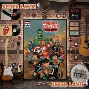 Babymetal x Marvel Universe Marvel Zombies War Zone Comic Poster Decor