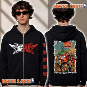 Babymetal x Marvel Zombies Comic Limited Unisex Zip Hoodie