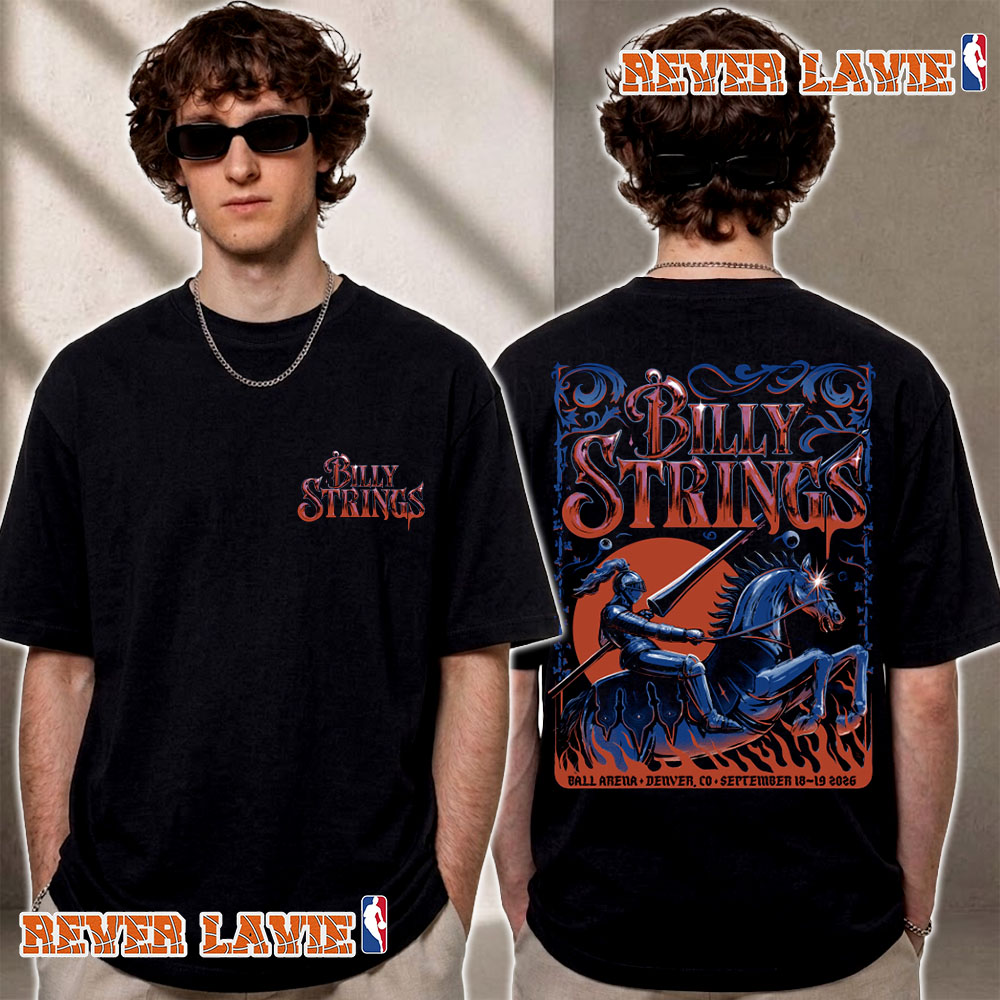 Billy Strings Fall Tour 2026 Denver Colorado Poster On September 18 19 2026 At Ball Arena Art By Lewy Jones T Shirt Two Sided Billy Strings Fall Tour 2026 Denver Colorado Poster On September 18 19 2026 At Ball Arena Art By Lewy Jones T Shirt Two Sided