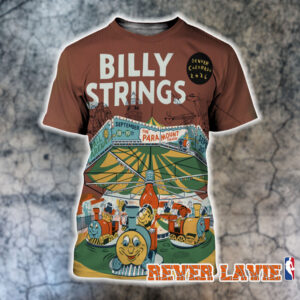 Billy Strings Fall Tour 2026 Denver Colorado Poster On September 18 To 20 2026 Art By Ryan Duggan All Over Print Shirt