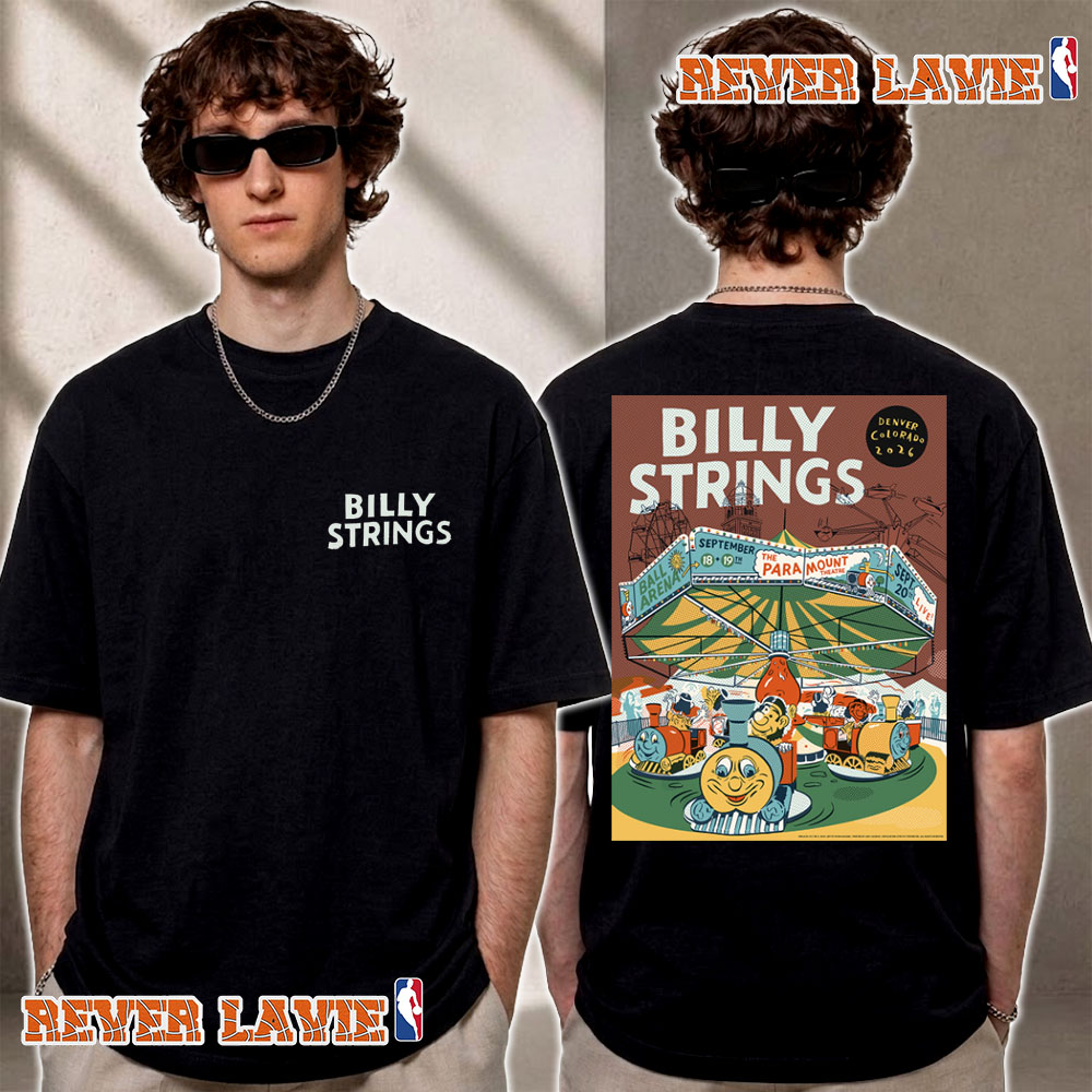 Billy Strings Fall Tour 2026 Denver Colorado Poster On September 18 To 20 2026 Art By Ryan Duggan T Shirt Two Sided Billy Strings Fall Tour 2026 Denver Colorado Poster On September 18 To 20 2026 Art By Ryan Duggan T Shirt Two Sided