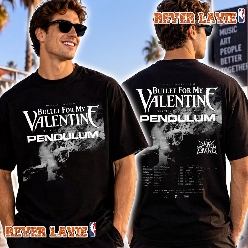 Bullet For My Valentine UK And European Tour 2027 Schedule Tour Dates T Shirt Two Sided Bullet For My Valentine UK And European Tour 2027 Schedule Tour Dates T Shirt Two Sided