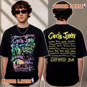 Circle Jerks 2026 World Tour Richmond Virginia Exclusive Tee At The National On September 19 2026 T Shirt Two Sided