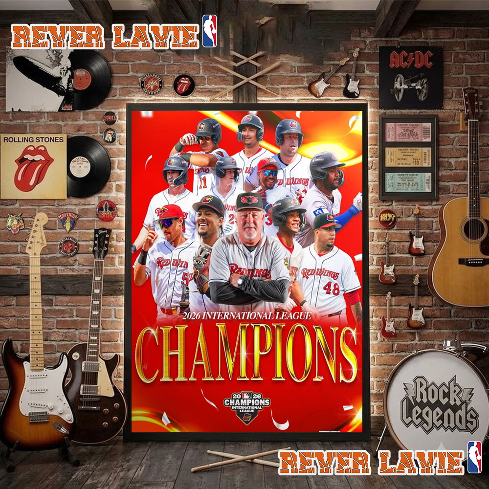 Congrats Rochester Red Wings Champions 2026 International League Poster Decor Congrats Rochester Red Wings Champions 2026 International League Poster Decor