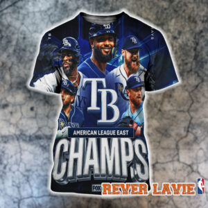 Congrats Tampa Bay Rays Champions American League East 2026 All Over Print Shirt